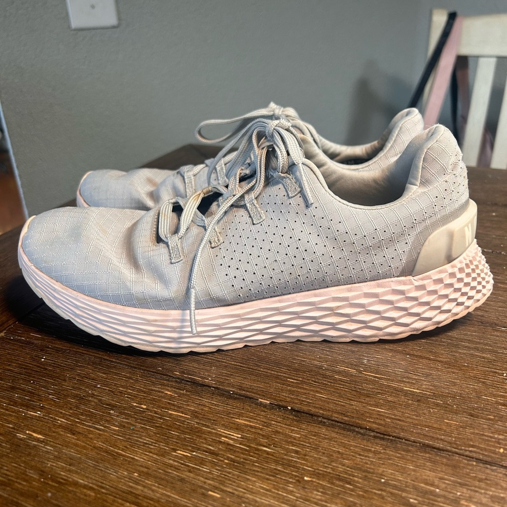 NOBULL Light Gray and Pale Pink Women's Athletic Shoes